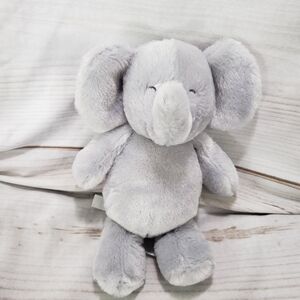 Carters Child Of Mine Baby Elephant Sensory Plush Toy Crinkle Ears Rattle 8 Inch